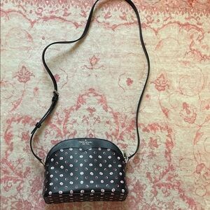 Kate Spade Black and Pink Dot Crossbody Bag